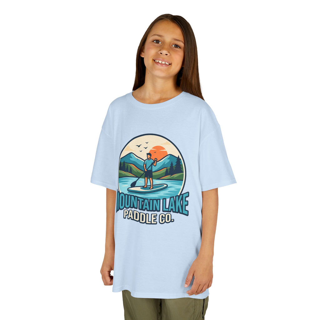 "Mountain Lake Paddle Board" Kids Tee