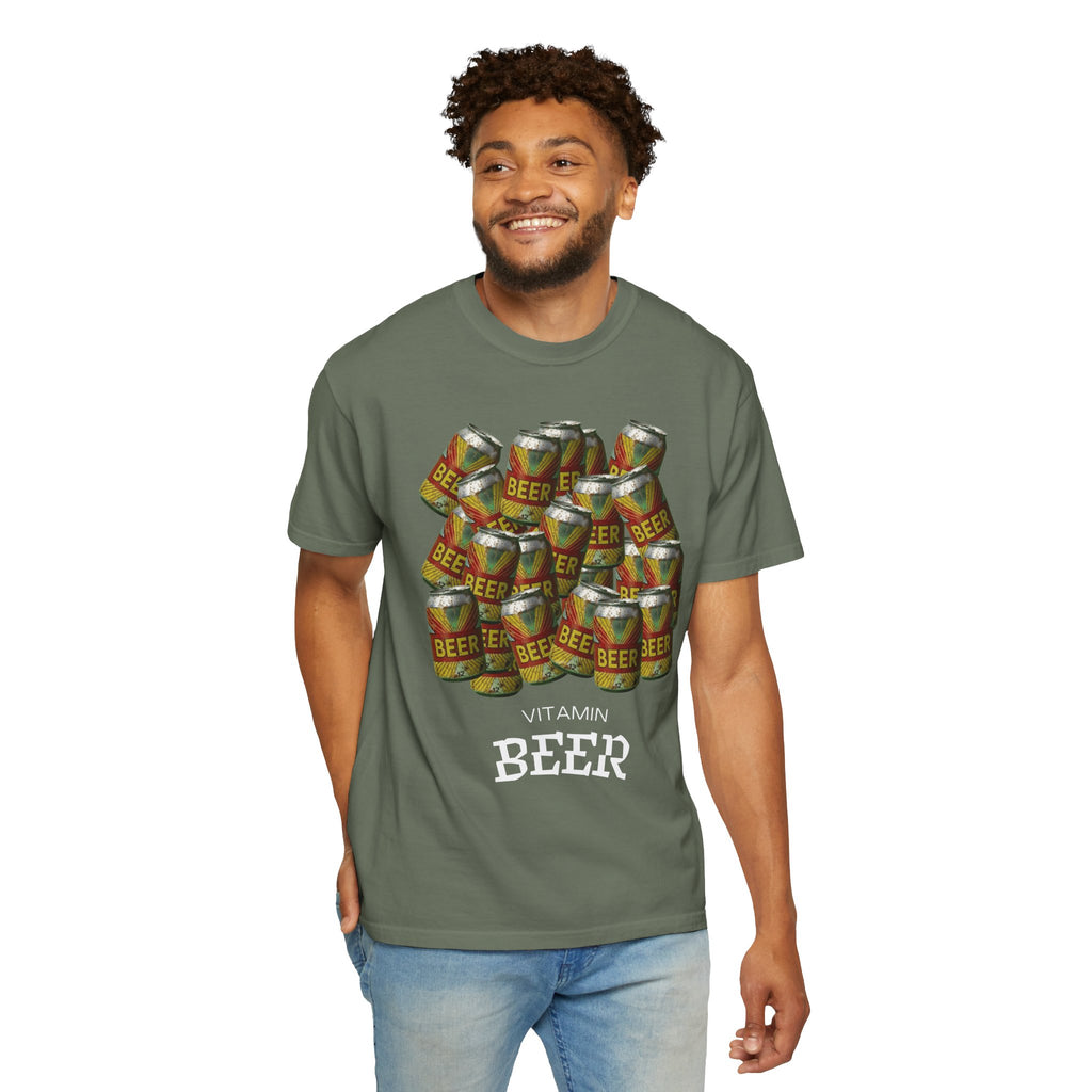 "Vitamin Beer 5" Unisex Garment-Dyed T-shirt
