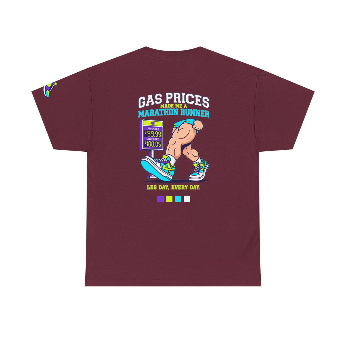 Color: Maroon | Gas Prices Made Me a Marathon Runner Premium Graphic Tee
