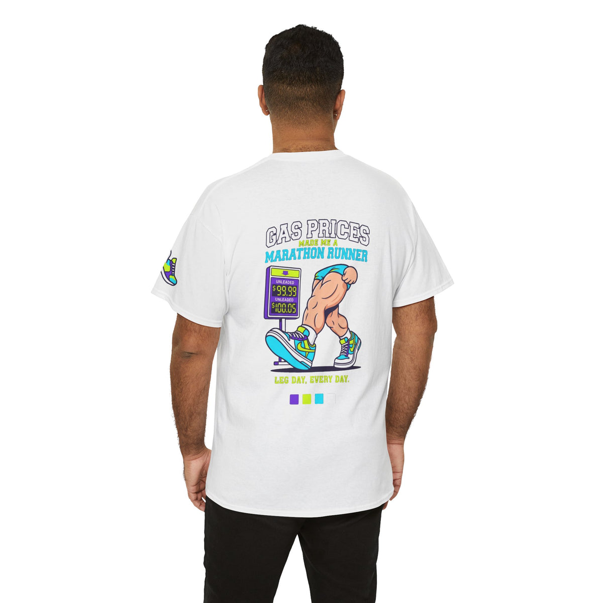 Color: White | Gas Prices Made Me a Marathon Runner Premium Graphic Tee