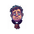 "Forgive Me Father Too Much Candy" Sticker