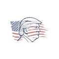 Make Flags Great Again | Kiss-Cut Sticker — AttitudeShirts