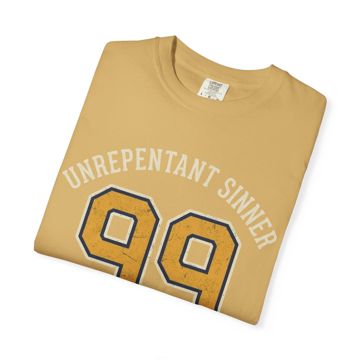 "Good Book Series 99 Unrepentant Sinner" Unisex Garment-Dyed Tee