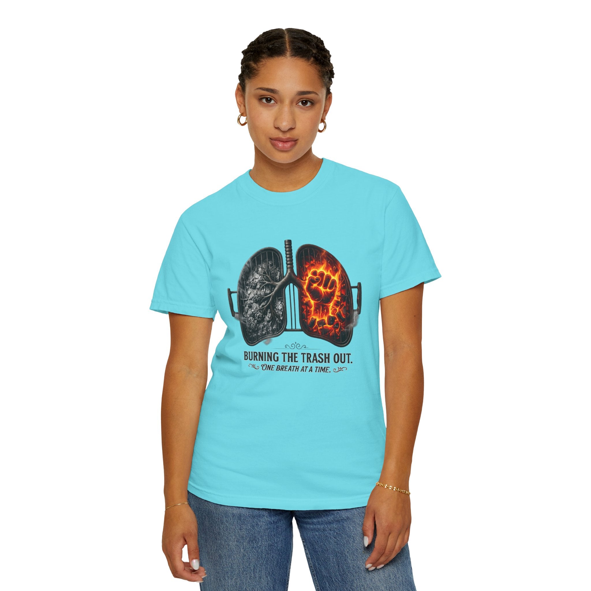 "Burning the Trash Out" Unisex Garment-Dyed T-shirt