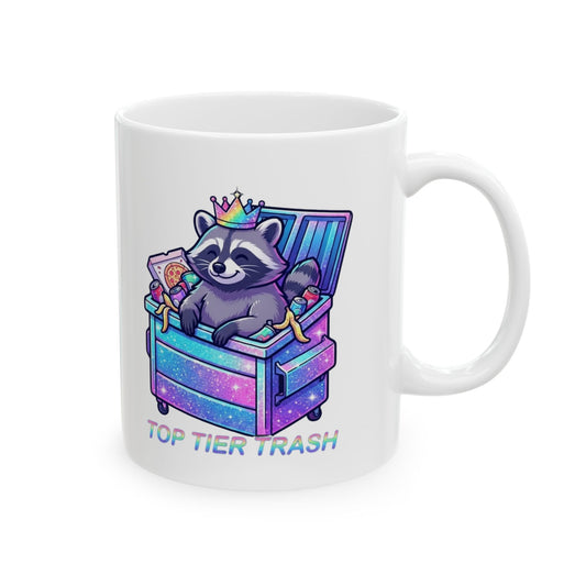 "Top Tier Trash" White Ceramic Mug