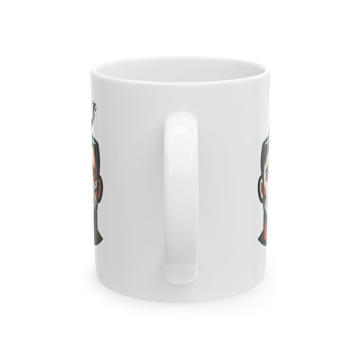 "Therapy Needed" White Ceramic Mug — Graphic