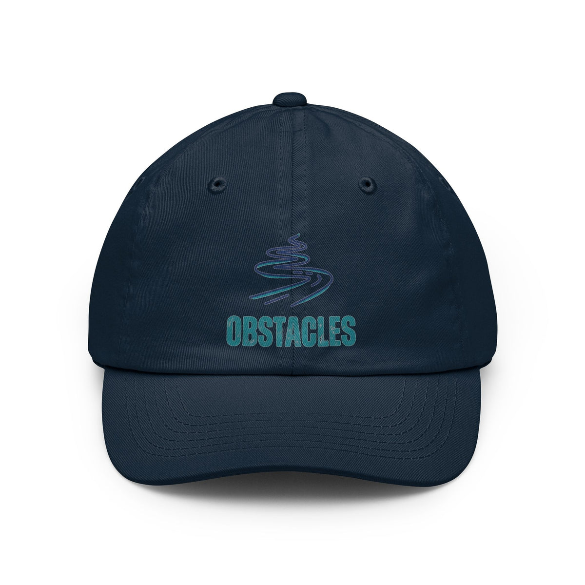 Color: Navy | Life Is The Obstacles Dad Hat — Graphic