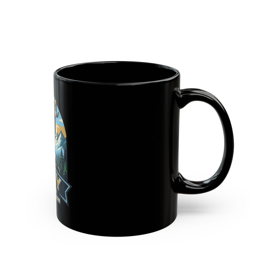 "May Legend" Black Ceramic Mug