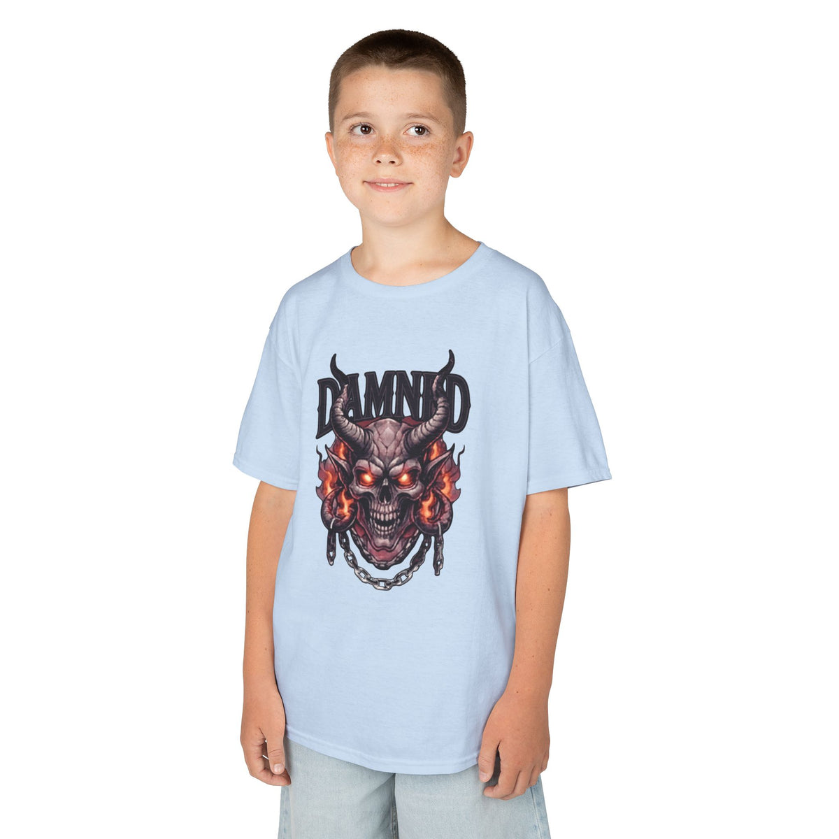 Color: Light Blue | Damned Kids Tee
