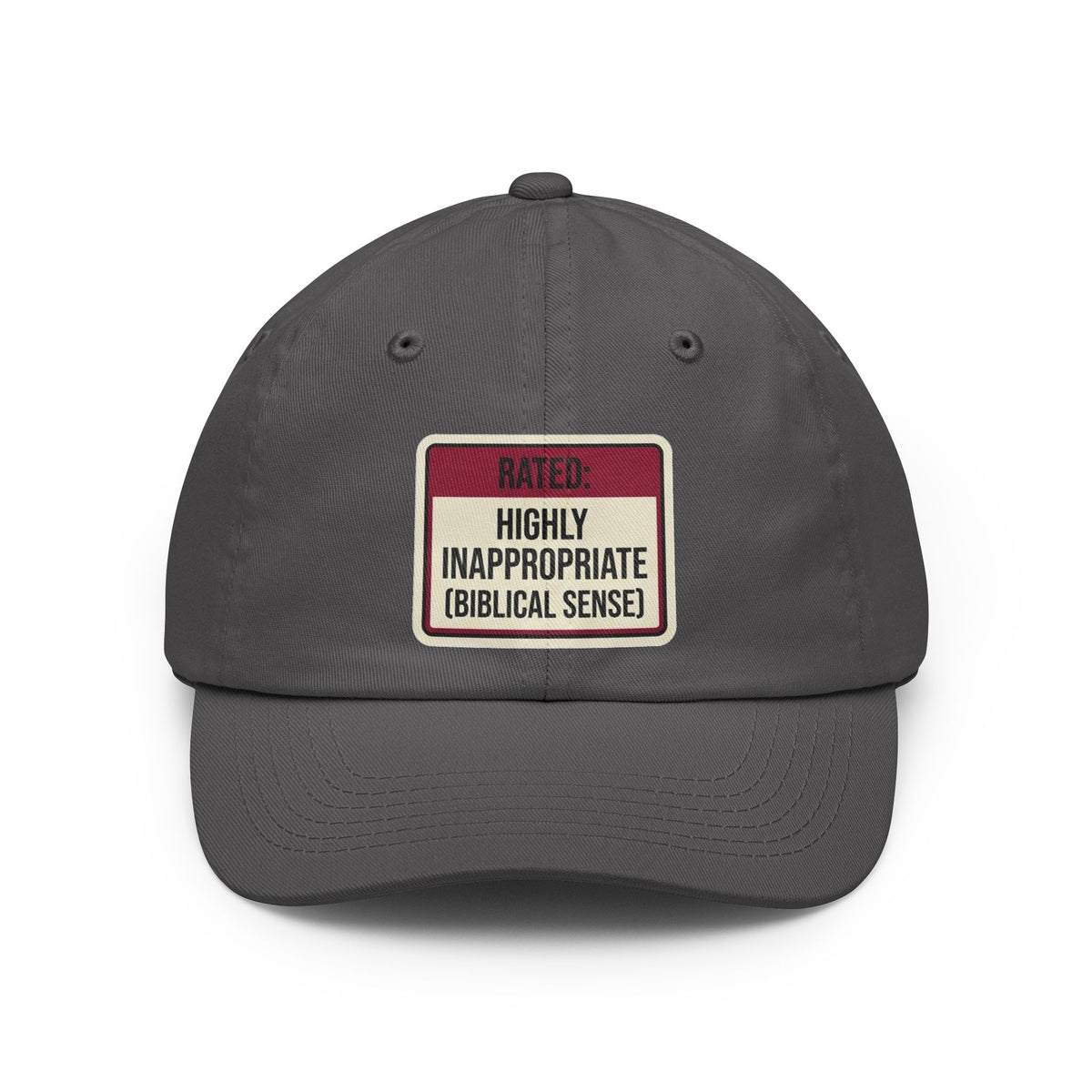Color: Charcoal | Good Book Series Highly Inappropriate Dad Hat
