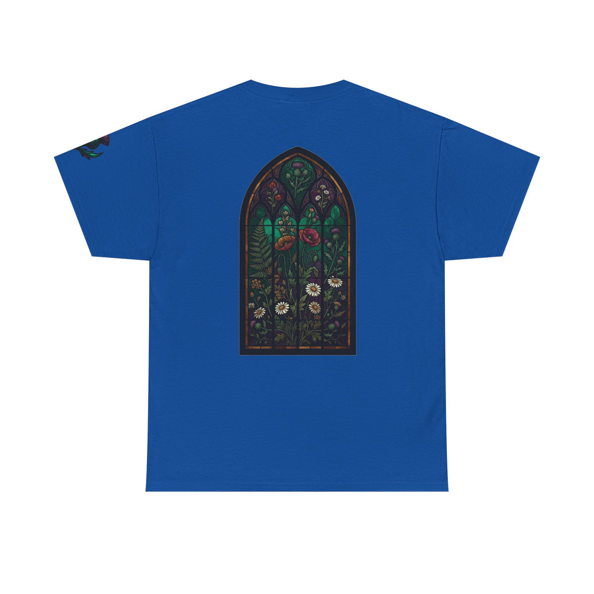 Color: Royal | Stained Glass Floral Premium Graphic Tee