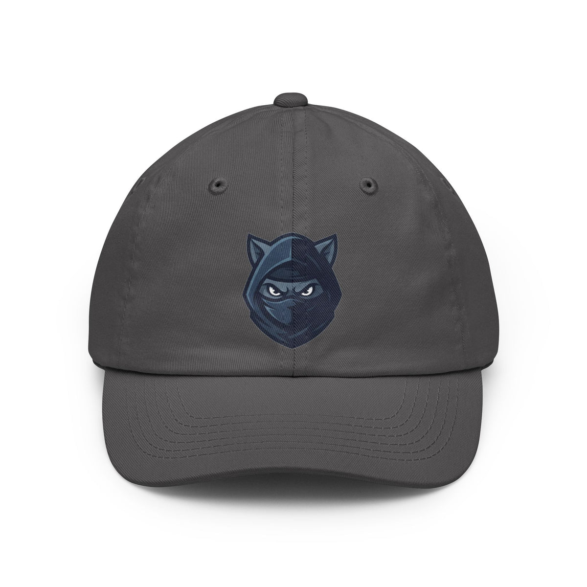 Color: Charcoal | Ninja Cat Credible Dad Hat — Graphic