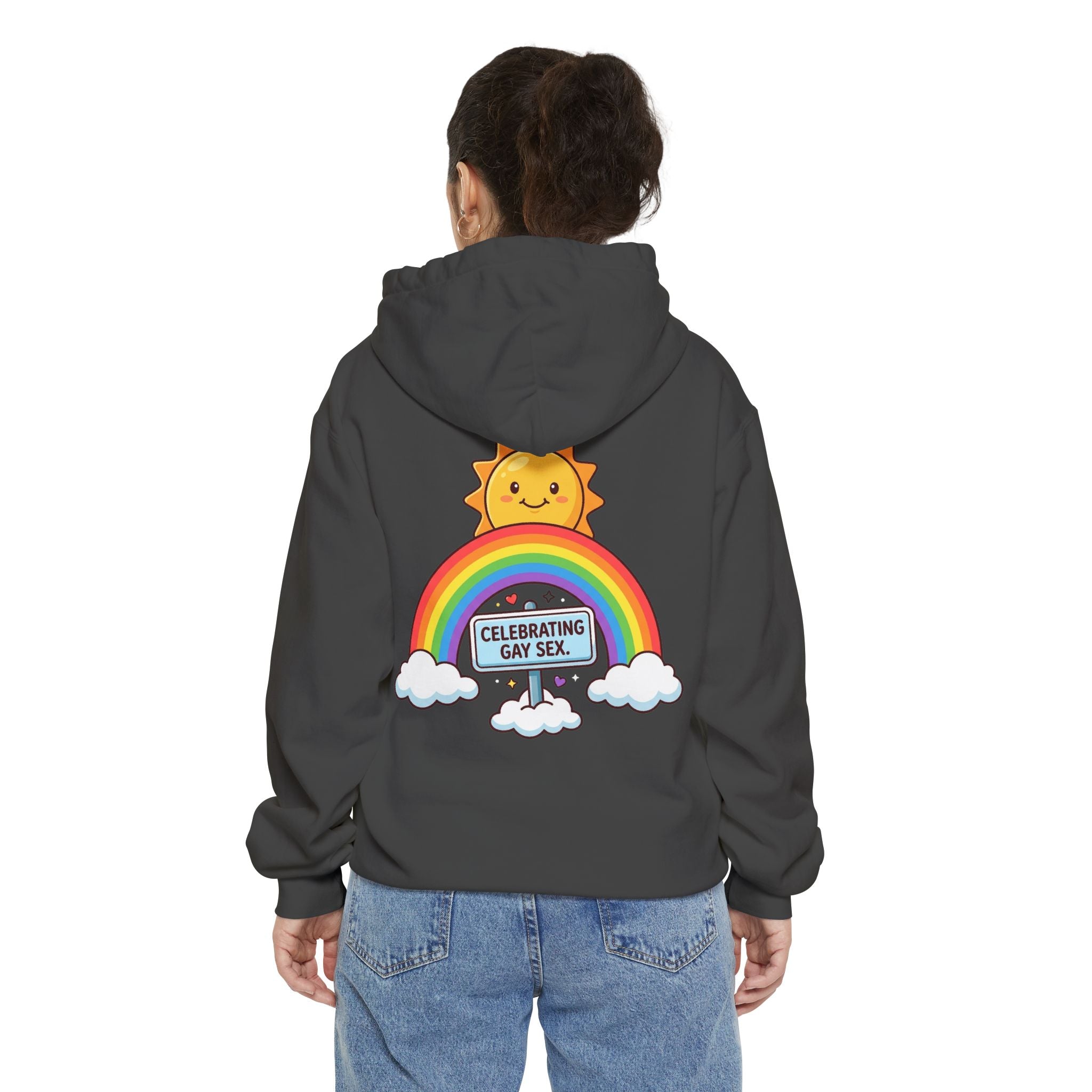 "Celebrating Gay Sex" Garment-Dyed Hoodie