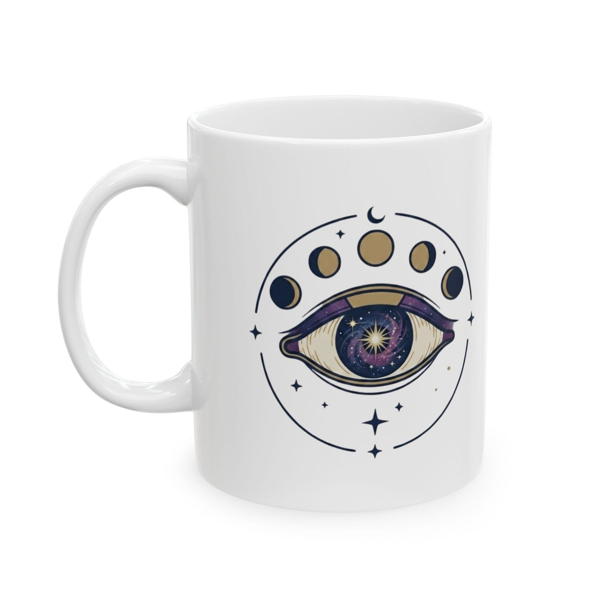 "Trust the Universe" White Ceramic Mug — Graphic
