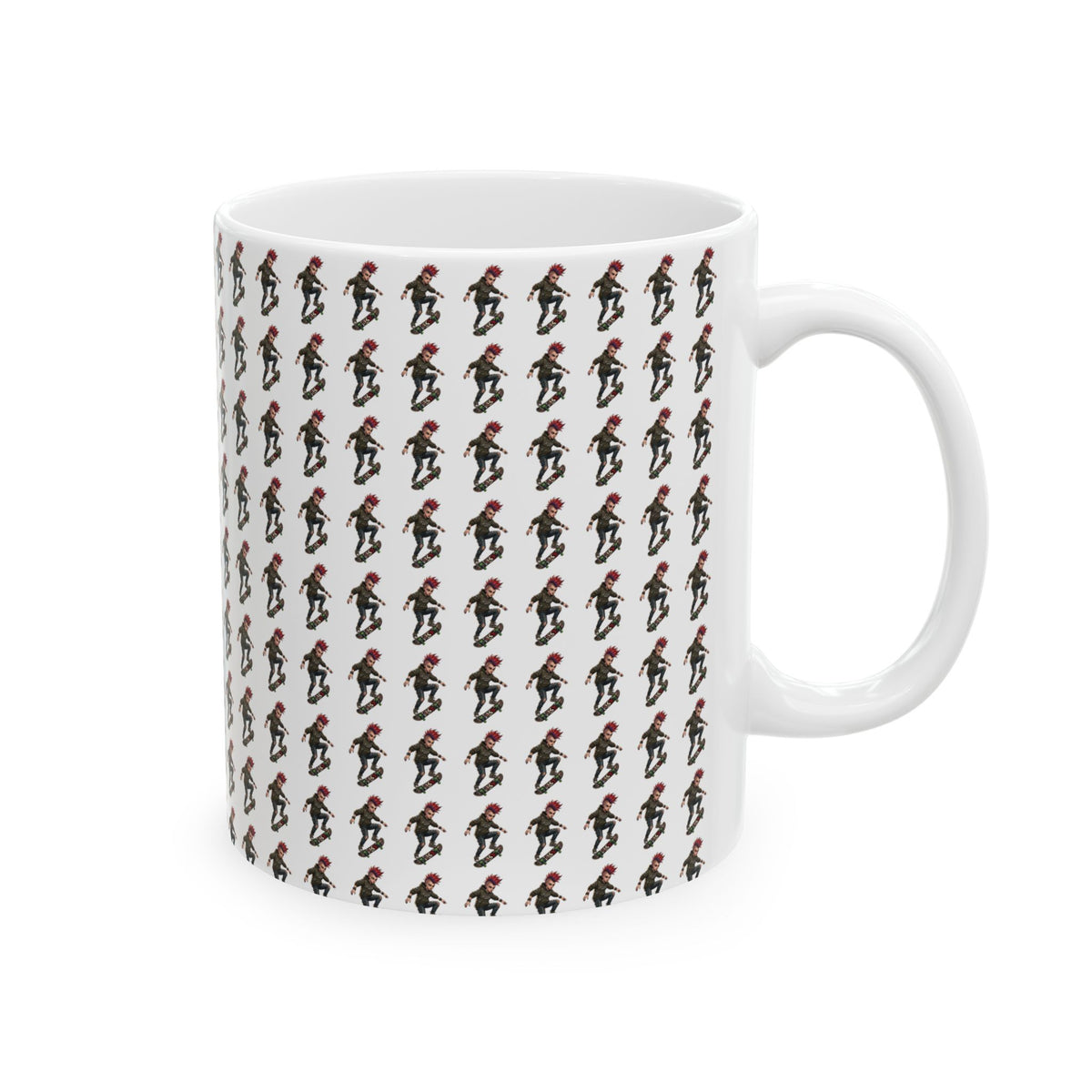 "Riot" White Ceramic Mug