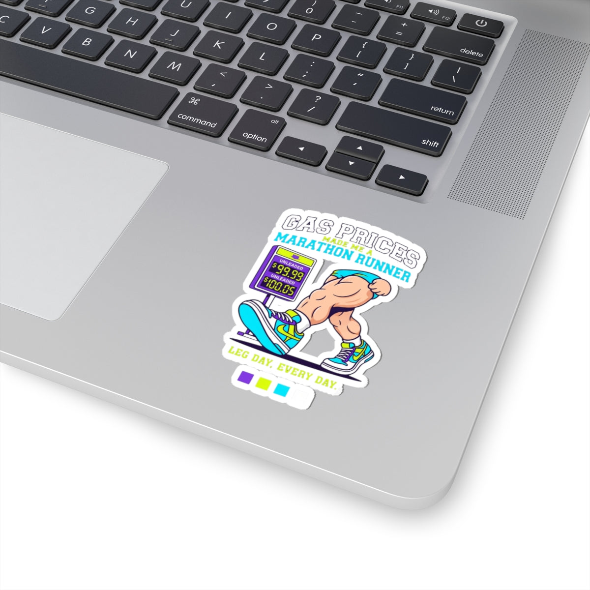 "Gas Prices Made Me a Marathon Runner" Sticker — Main