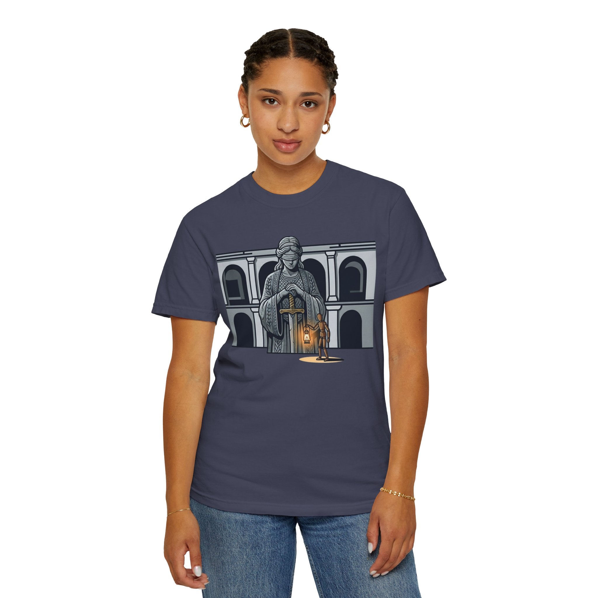 "Blind Justice" Unisex Garment-Dyed Tee
