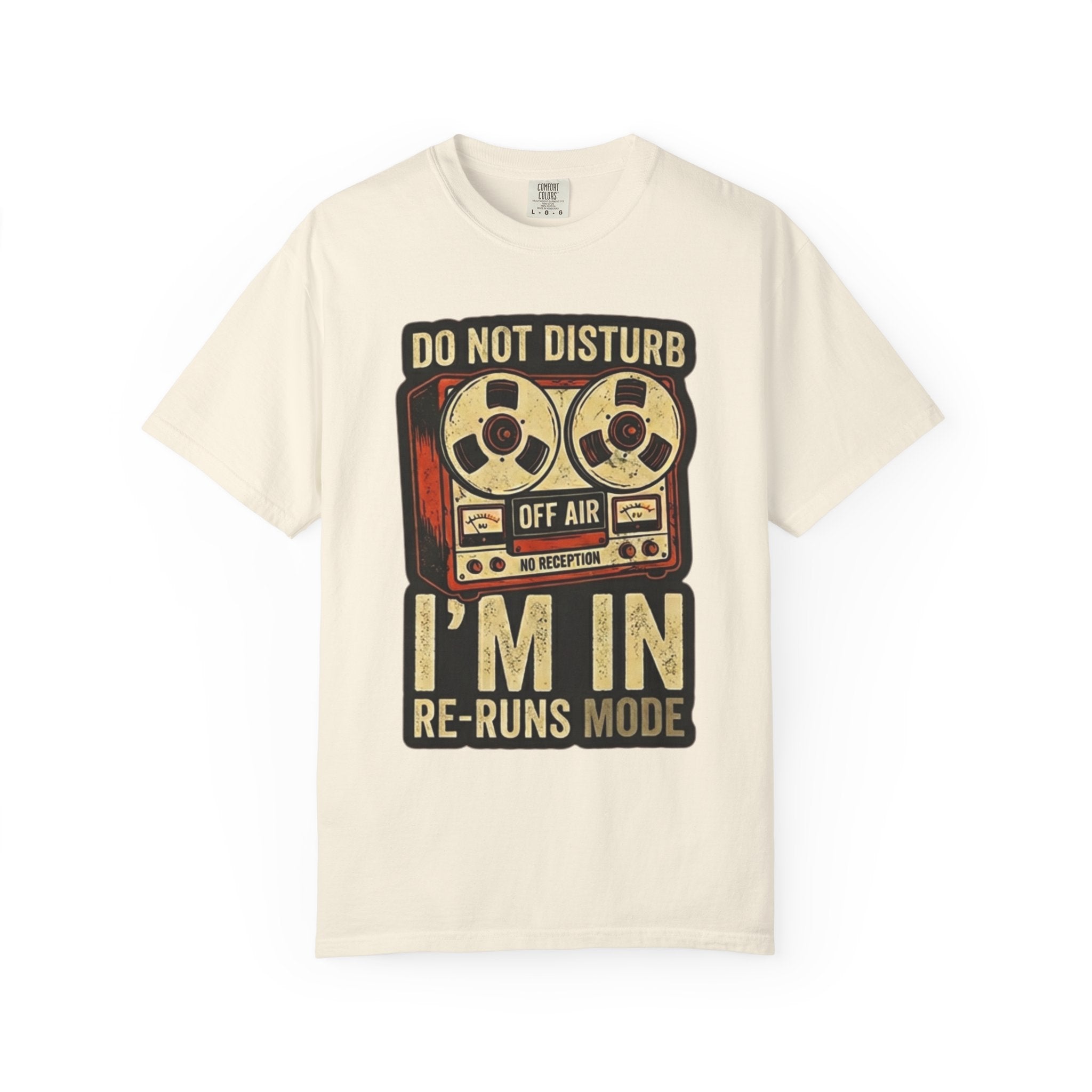 "Reruns Mode" Unisex Garment-Dyed Tee
