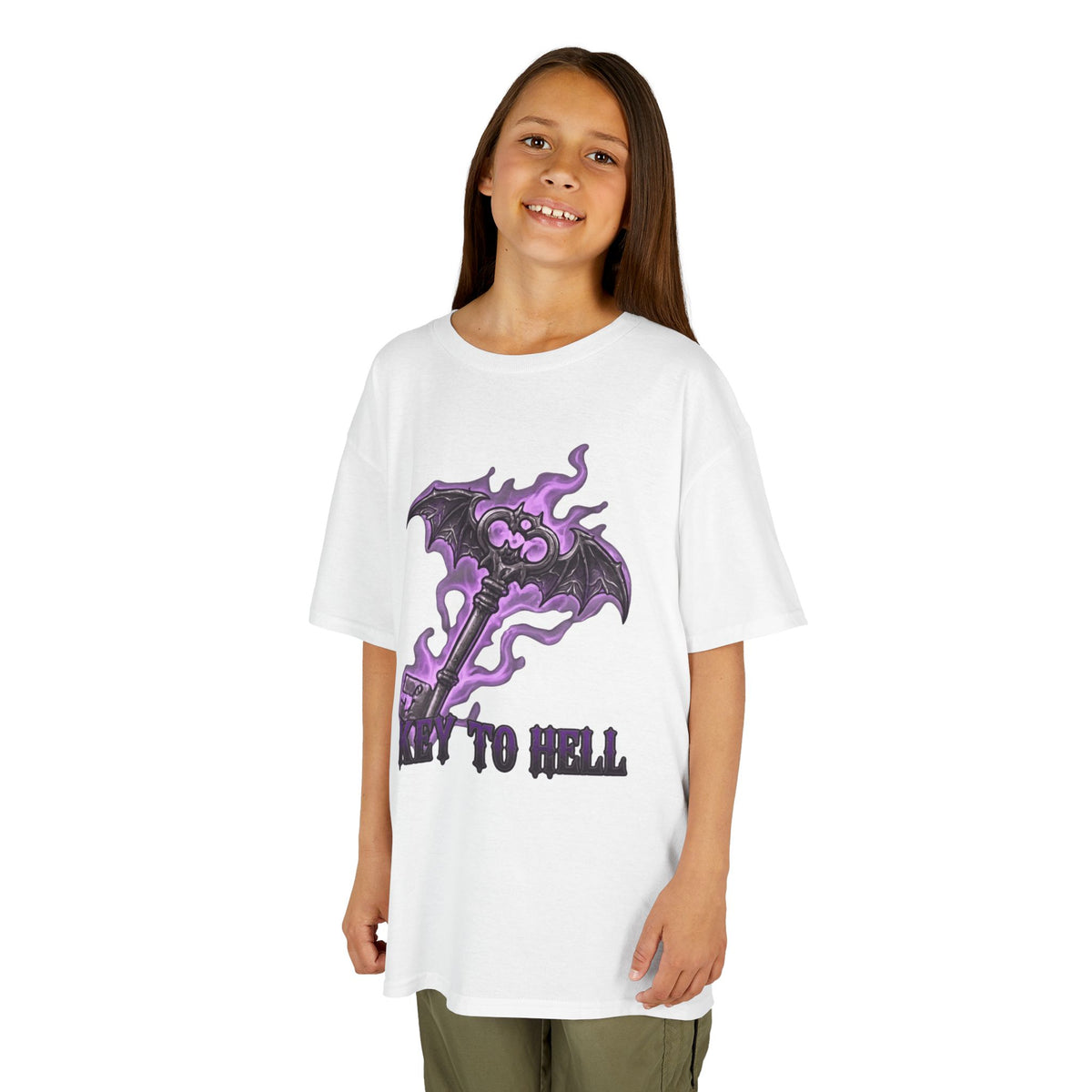 Color: White | Skeleton Key Kids Tee