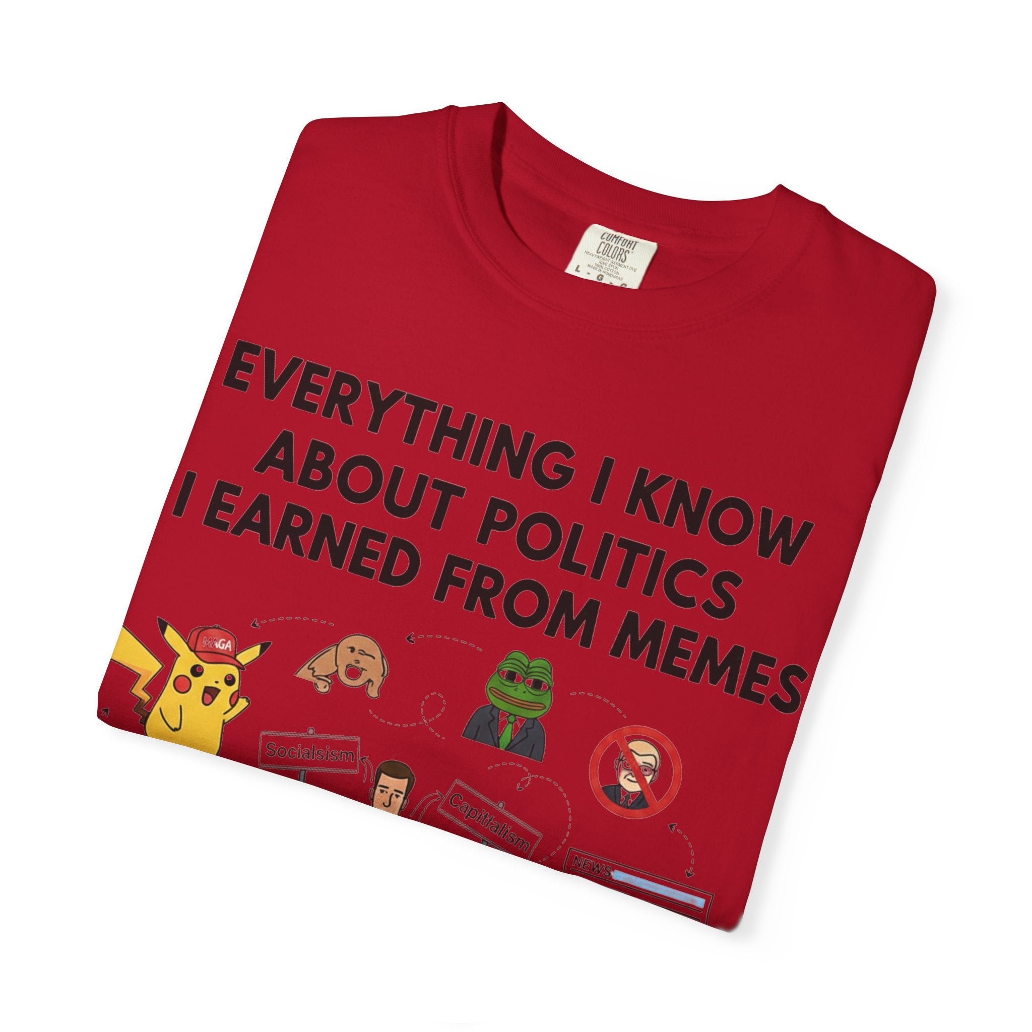 "Advanced Degrees in Memes" Unisex Garment-Dyed T-shirt