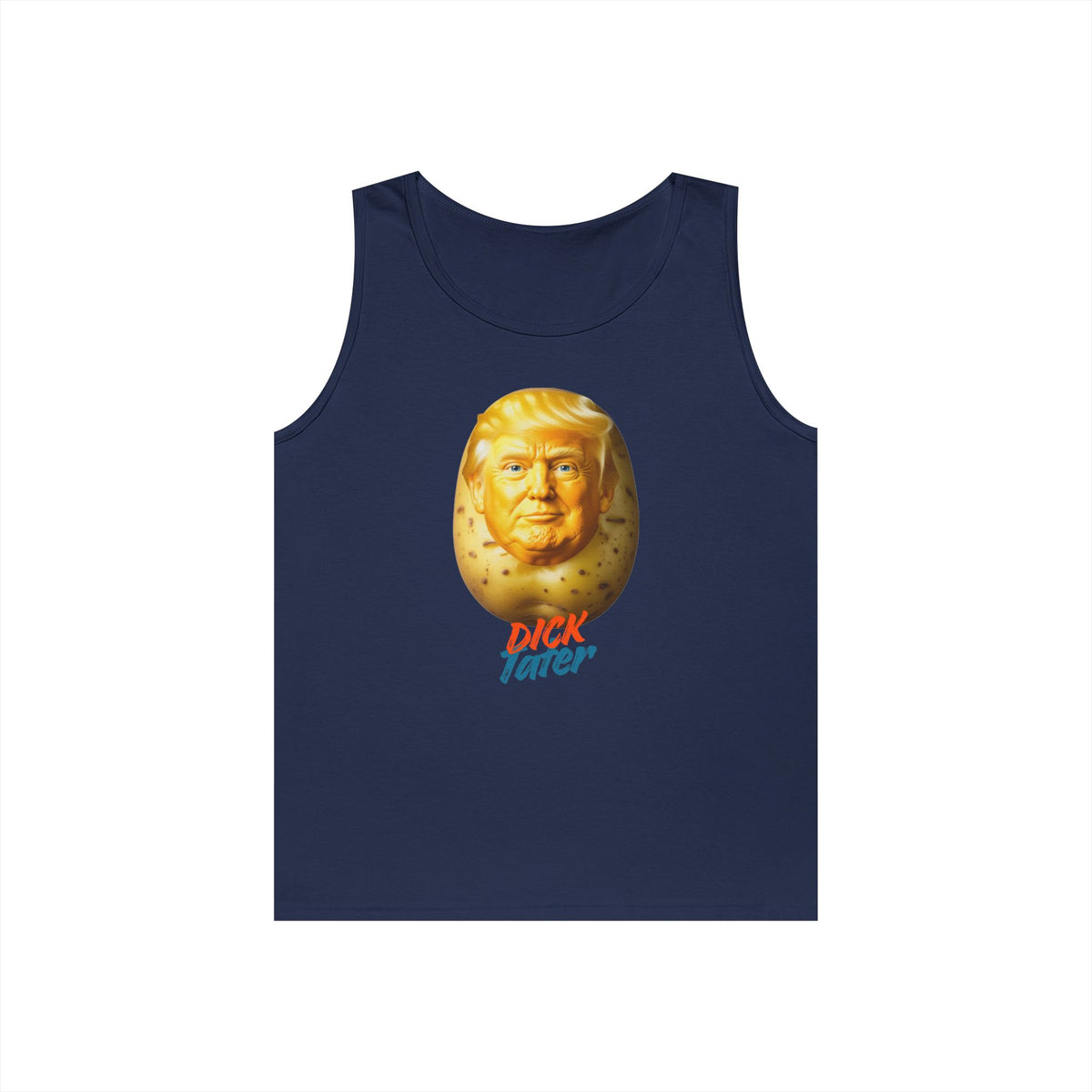 Color: Navy | Dick Tater Tank Top