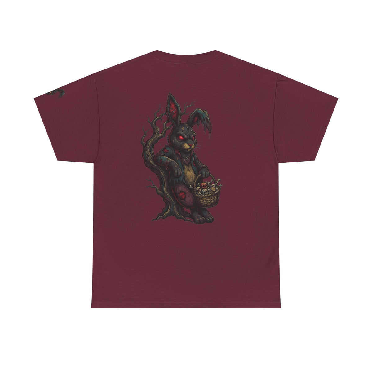 Color: Maroon | Zombie Bunny Premium Graphic Tee