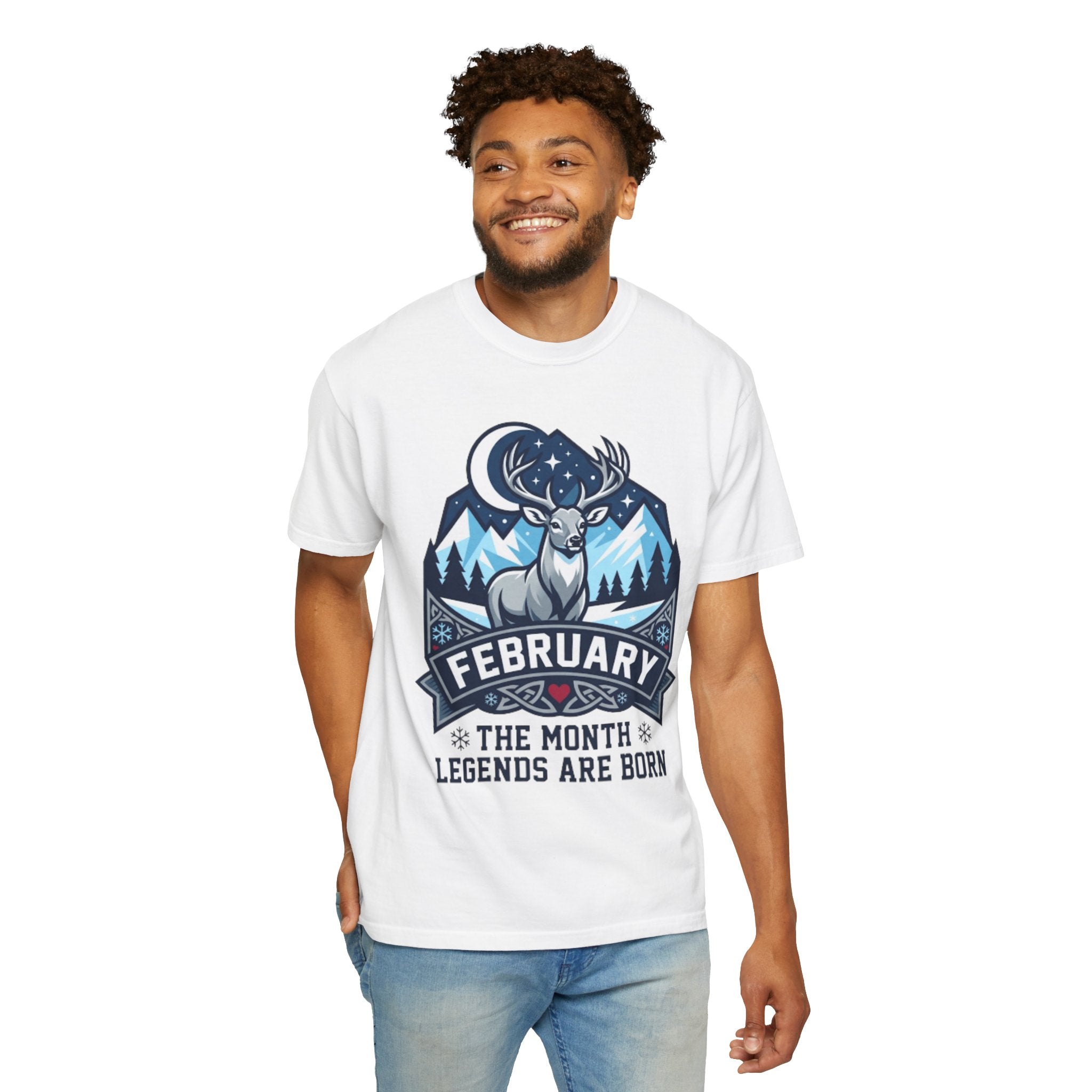 "February Legend" Unisex Garment-Dyed Tee