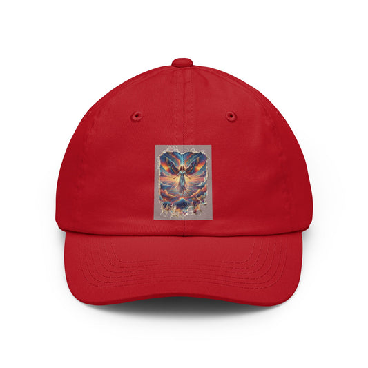Color: Red | Rainbow Angel Dad Hat
