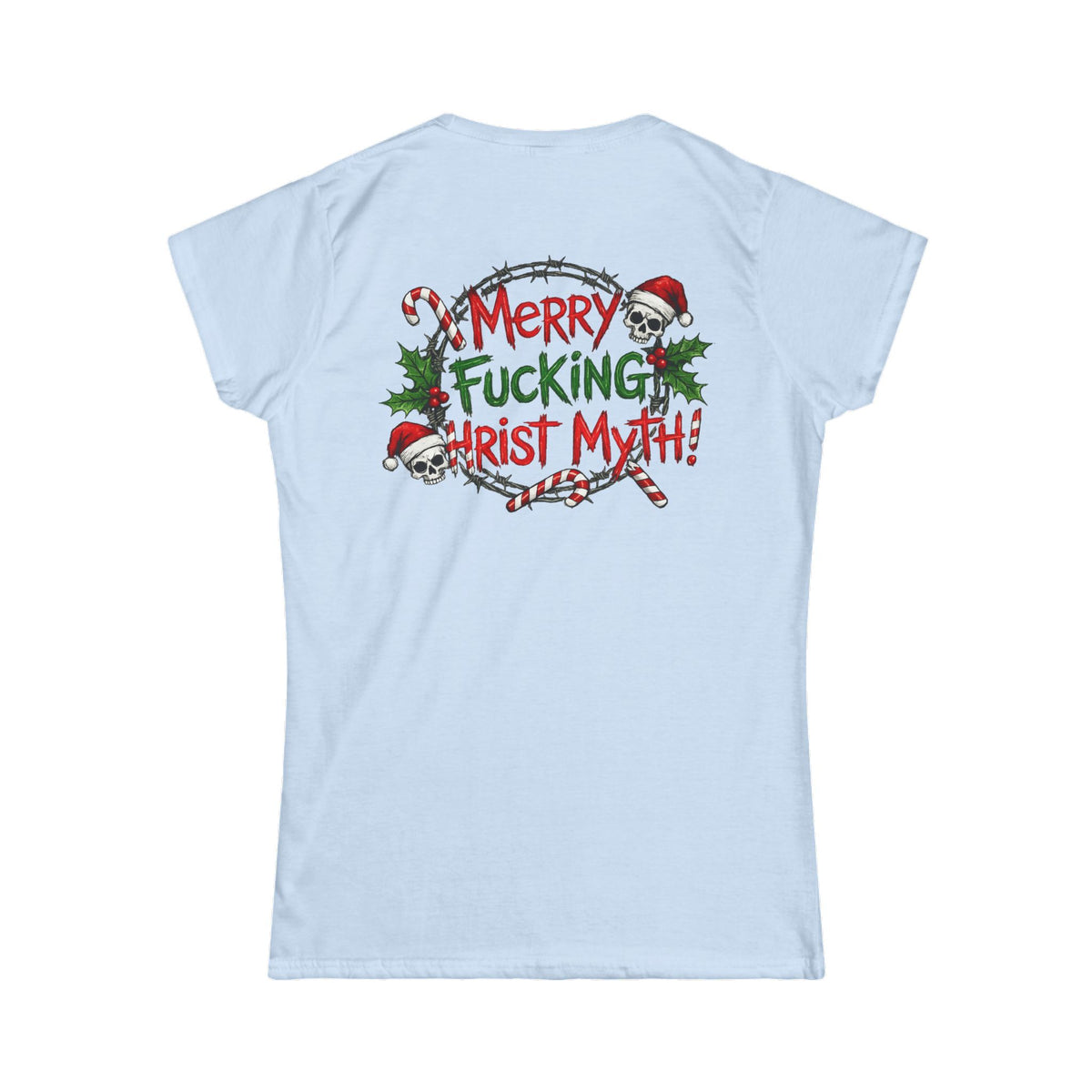 Color: Light Blue | MF Christ Myth Women's Tee
