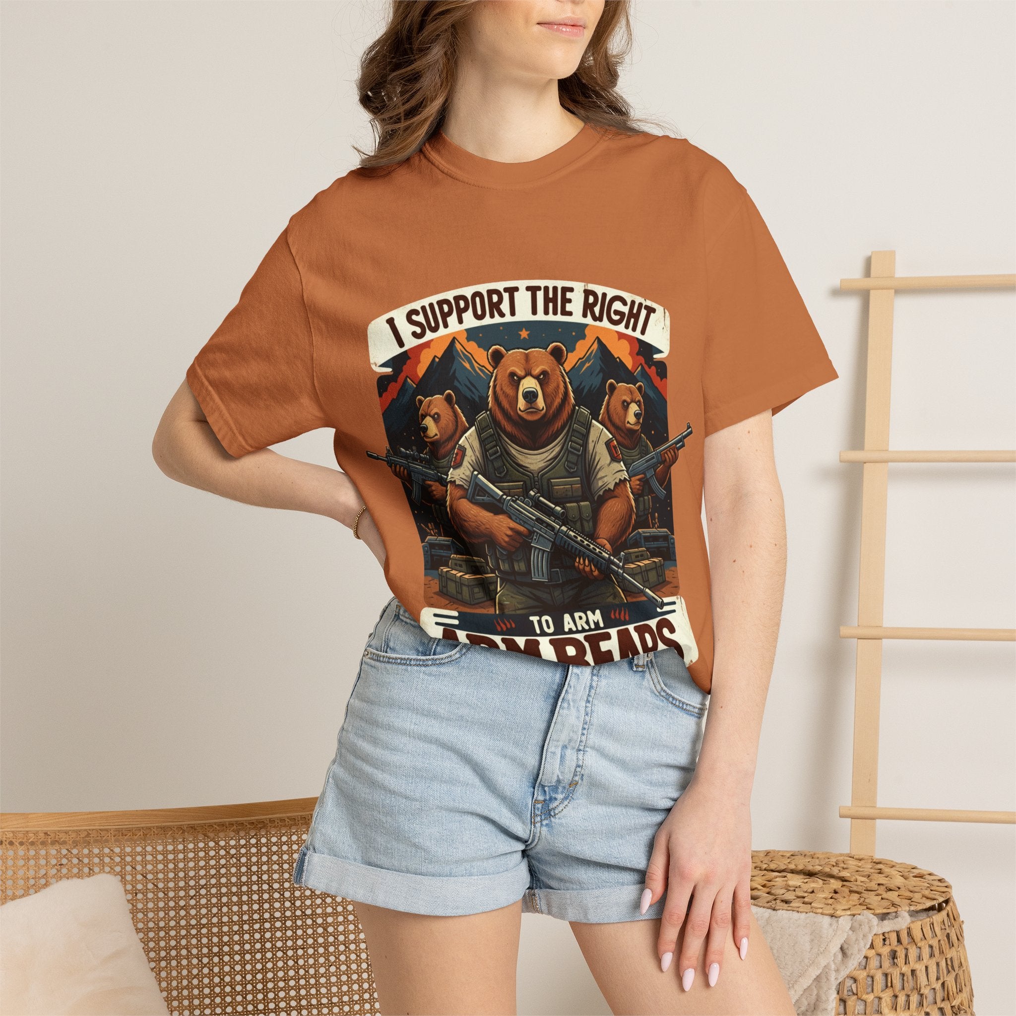 "The Right to Arm Bears (Mountain Division)" Unisex Garment-Dyed T-shirt