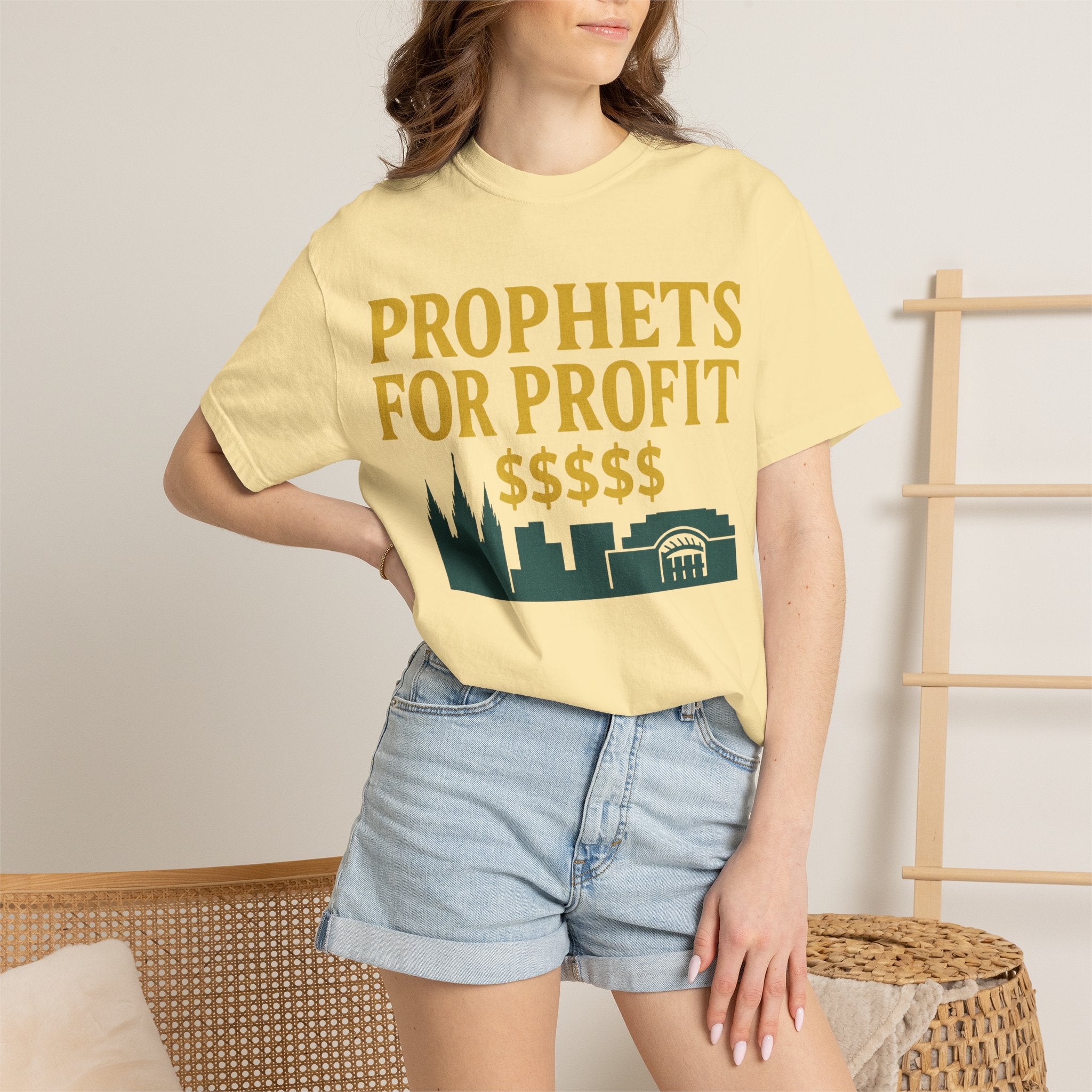 "Prophets for Profit" Unisex Garment-Dyed T-shirt