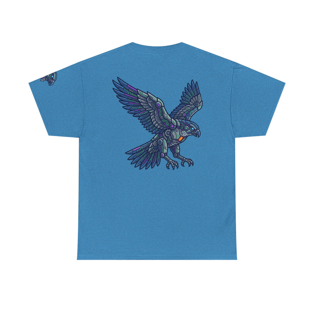 Color: Heather Sapphire | Cyber Eagle Premium Graphic Tee