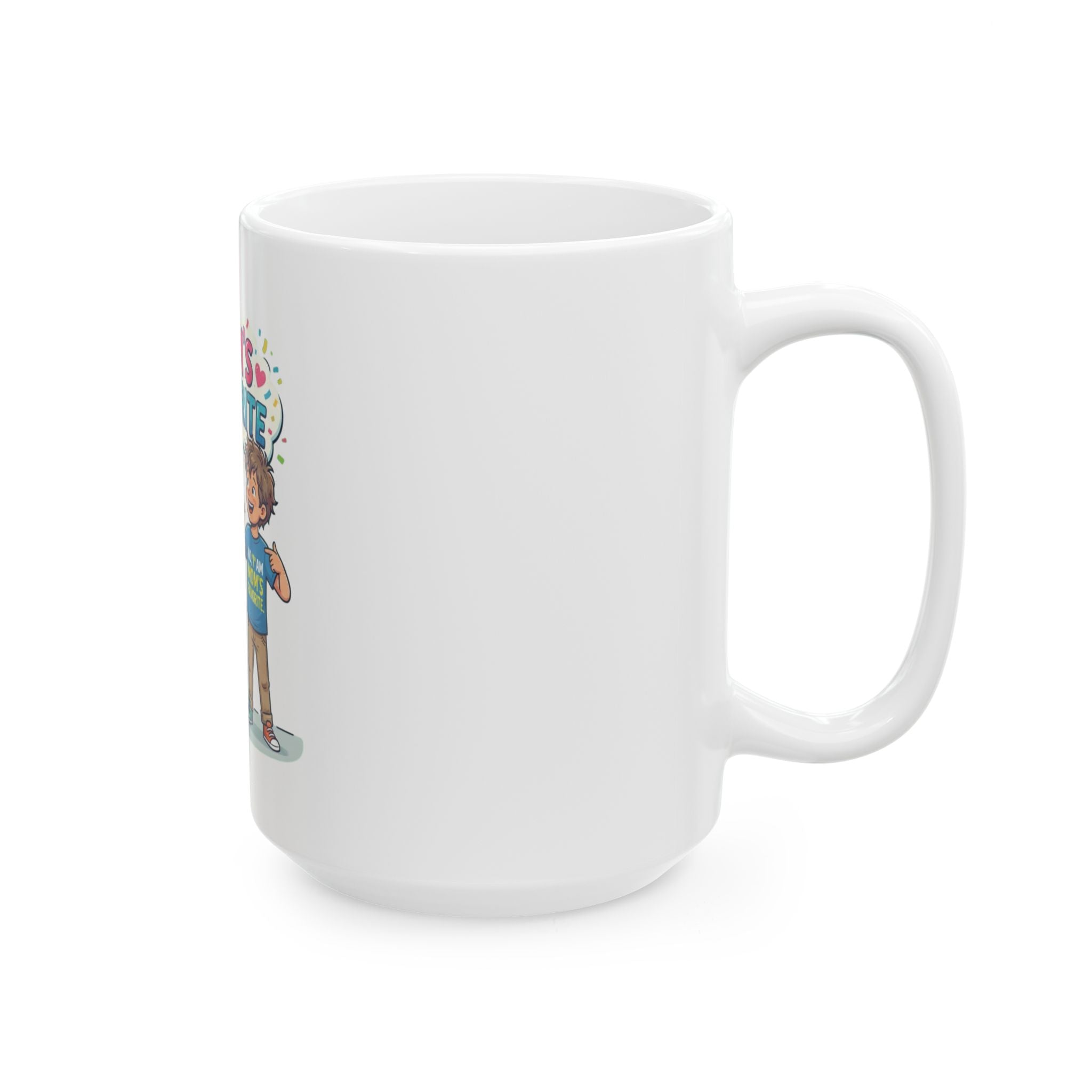 "Mom's Favorite" White Ceramic Mug