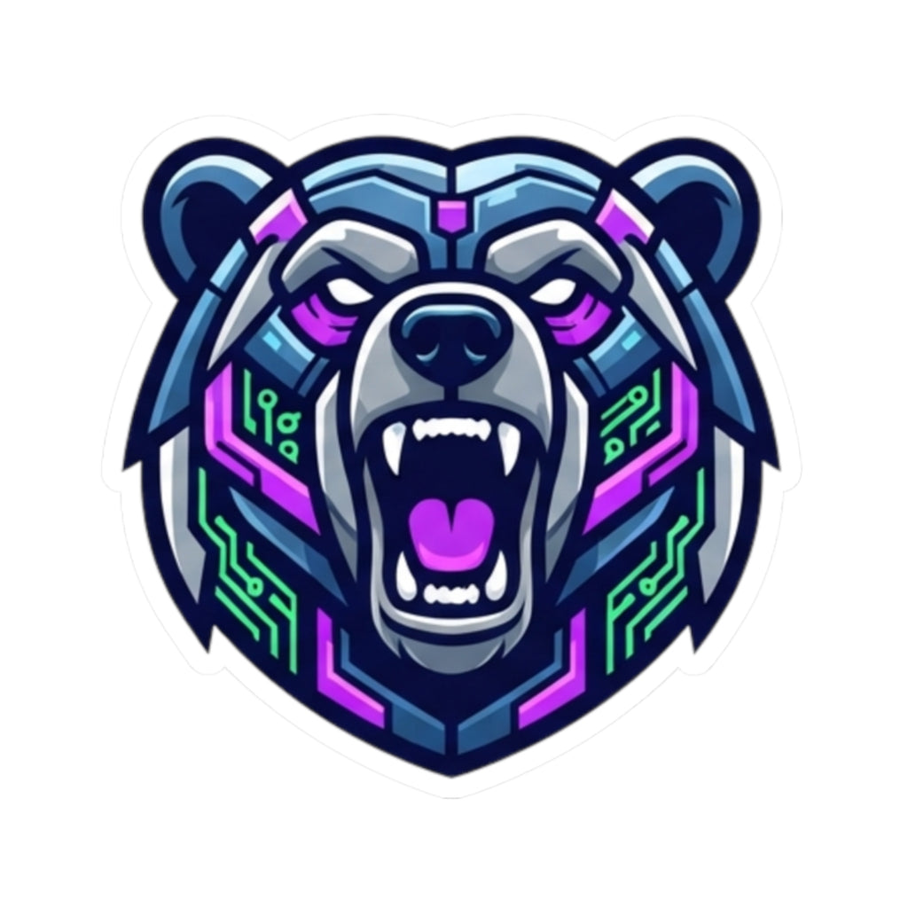 "Cyber Bear" Sticker
