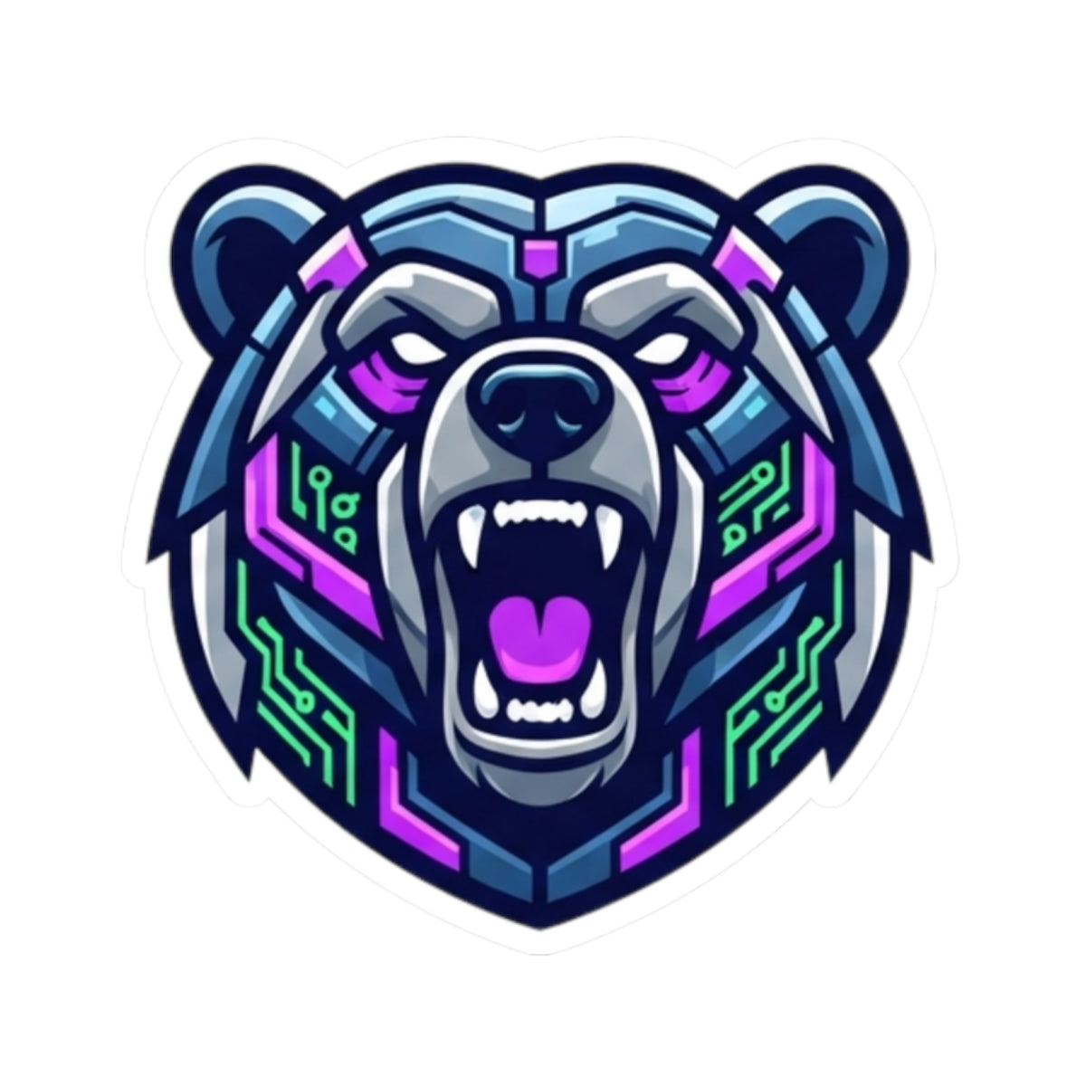 "Cyber Bear" Sticker