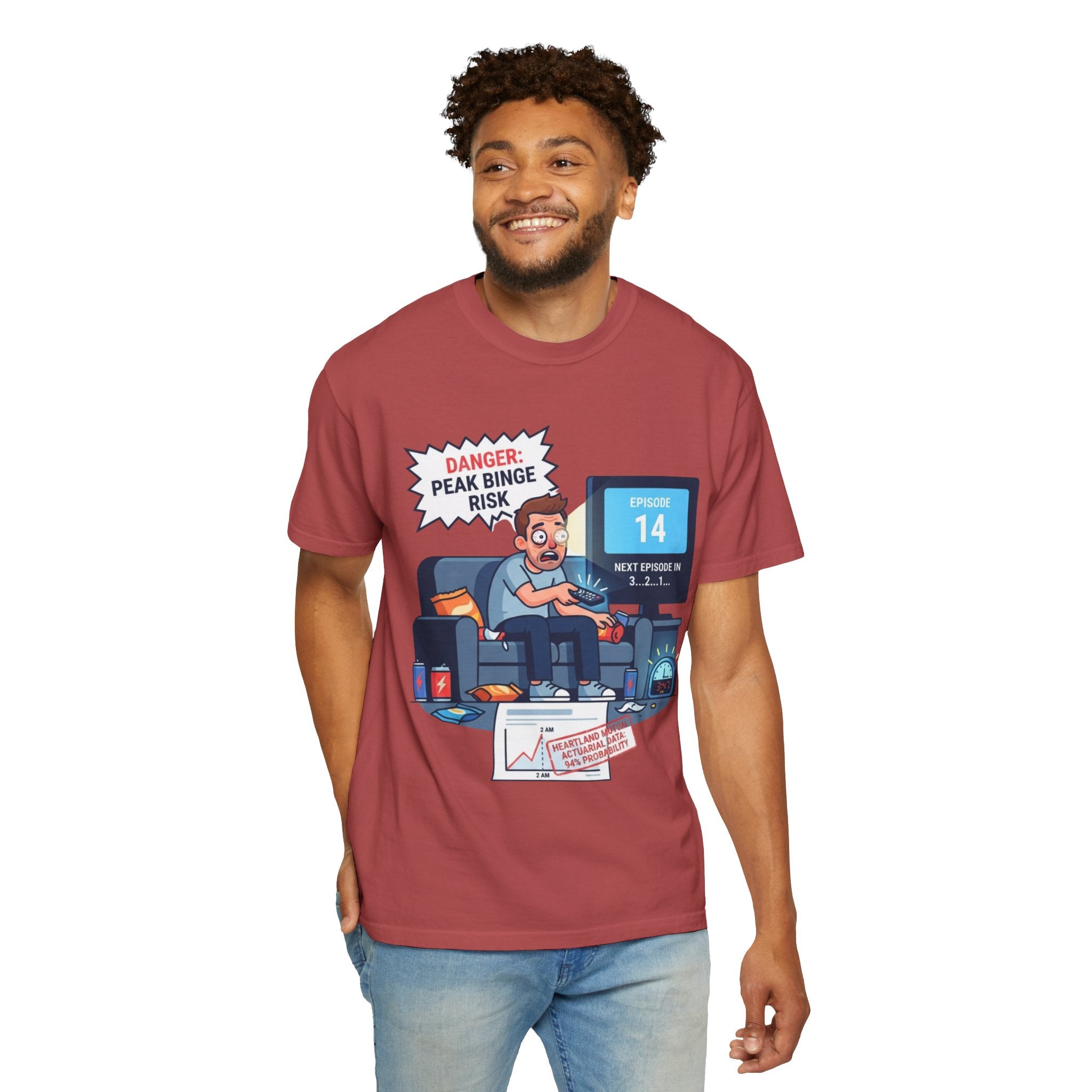 "Peak Bing Risk" Unisex Garment-Dyed Tee