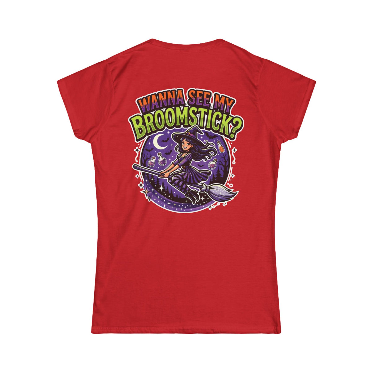 Color: Red | Wanna See My Broomstick Women's Tee