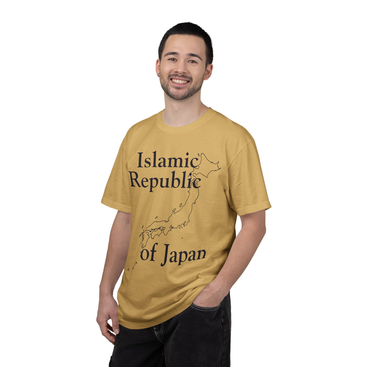 Color: Mustard | Islamic Republic of Japan Unisex Garment-Dyed Tee