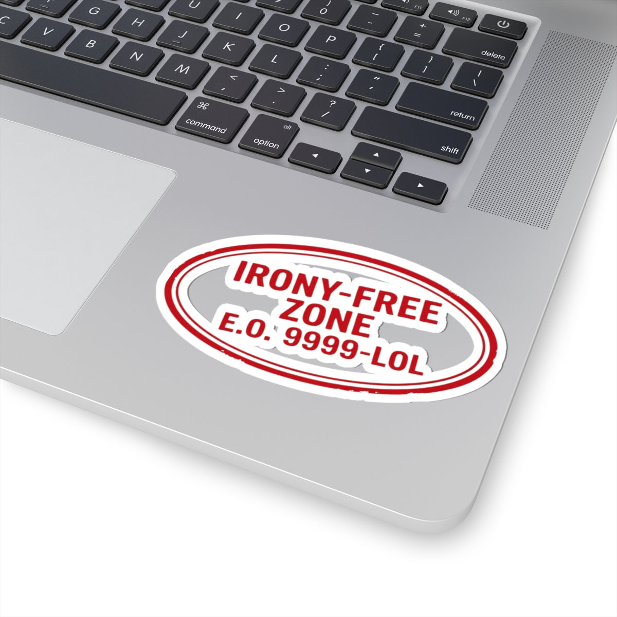 "Irony Free" Sticker