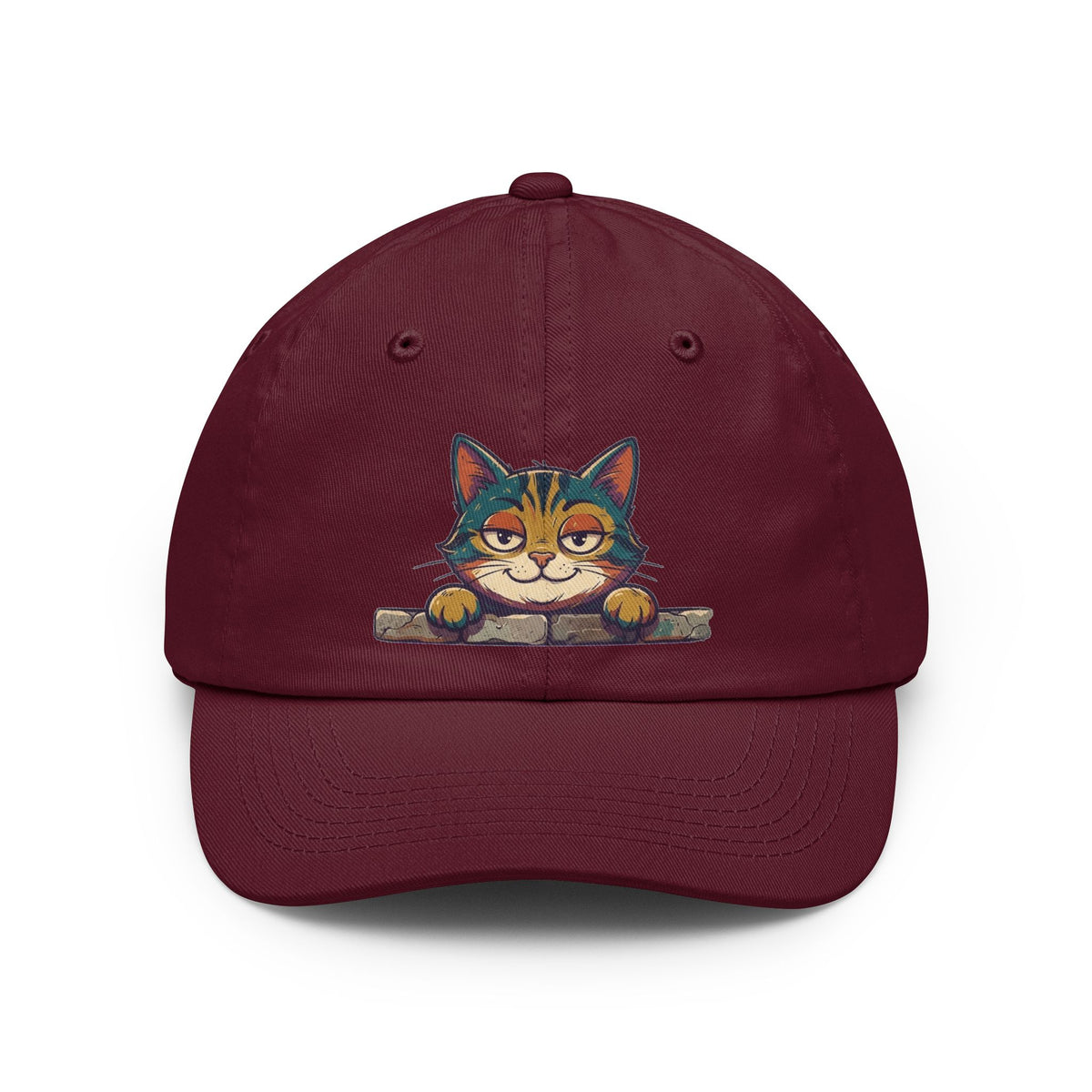 Color: Maroon | I Didn't Do It Dad Hat — Graphic