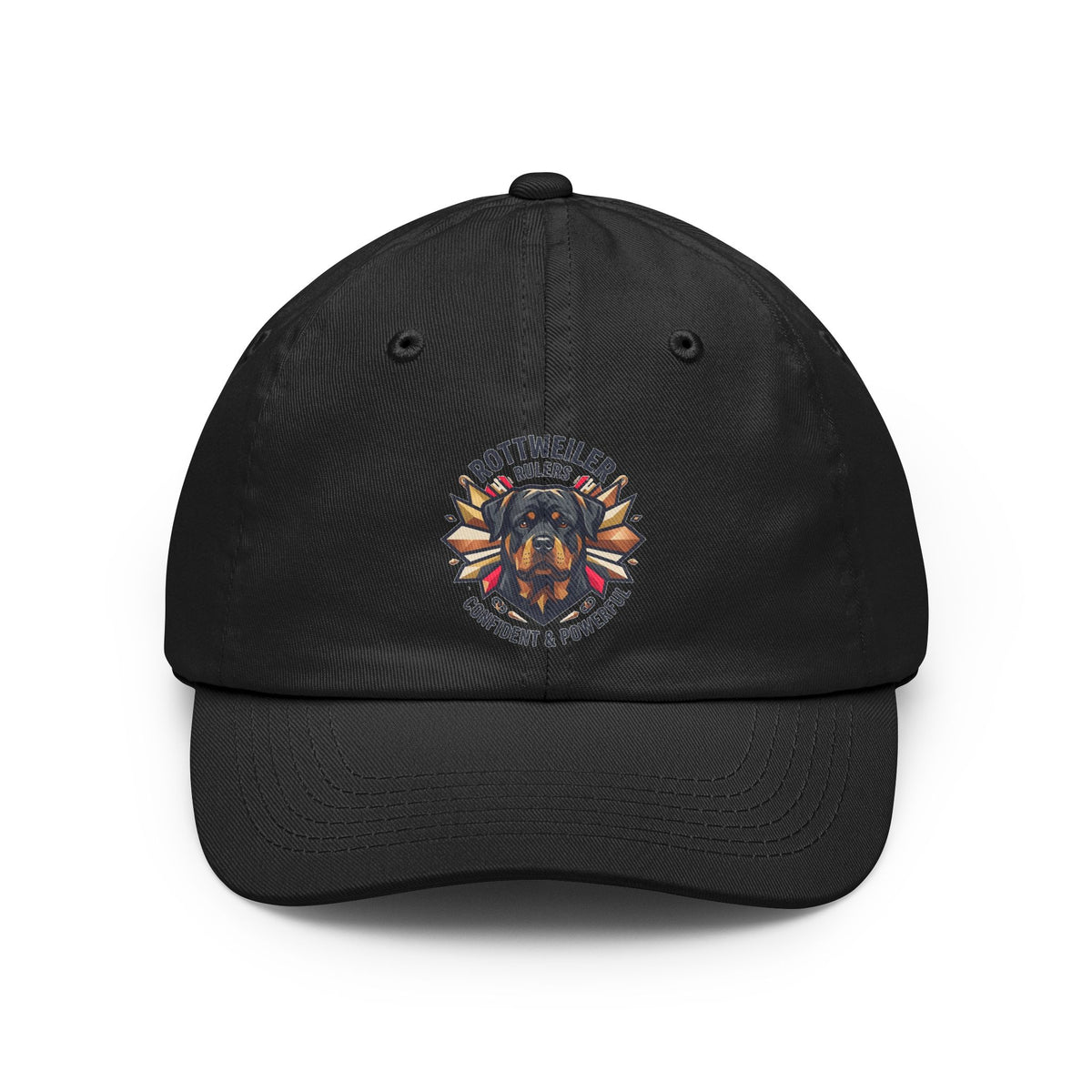 Color: Black | Rottweiler Rulers Confident Powerful Dad Hat