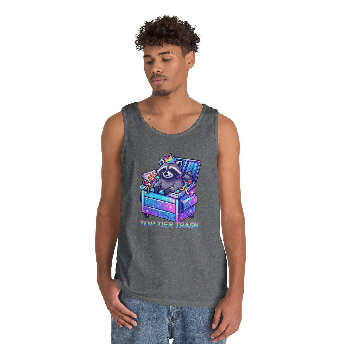 Color: Graphite Heather | Top Tier Trash Tank Top