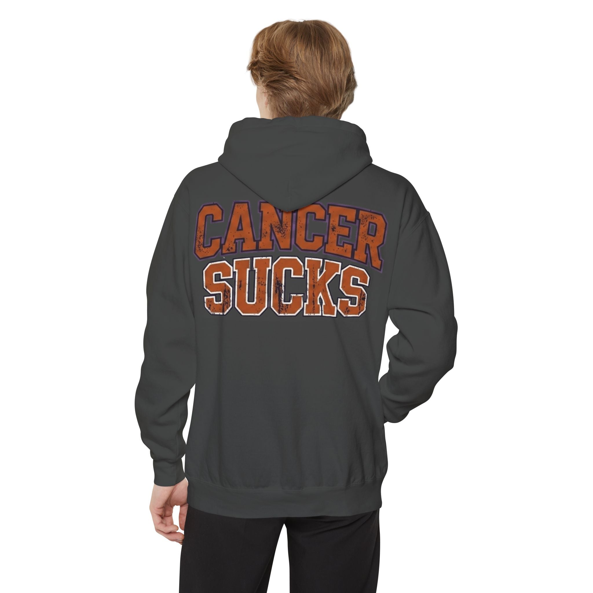"Cancer Sucks" Garment-Dyed Hoodie