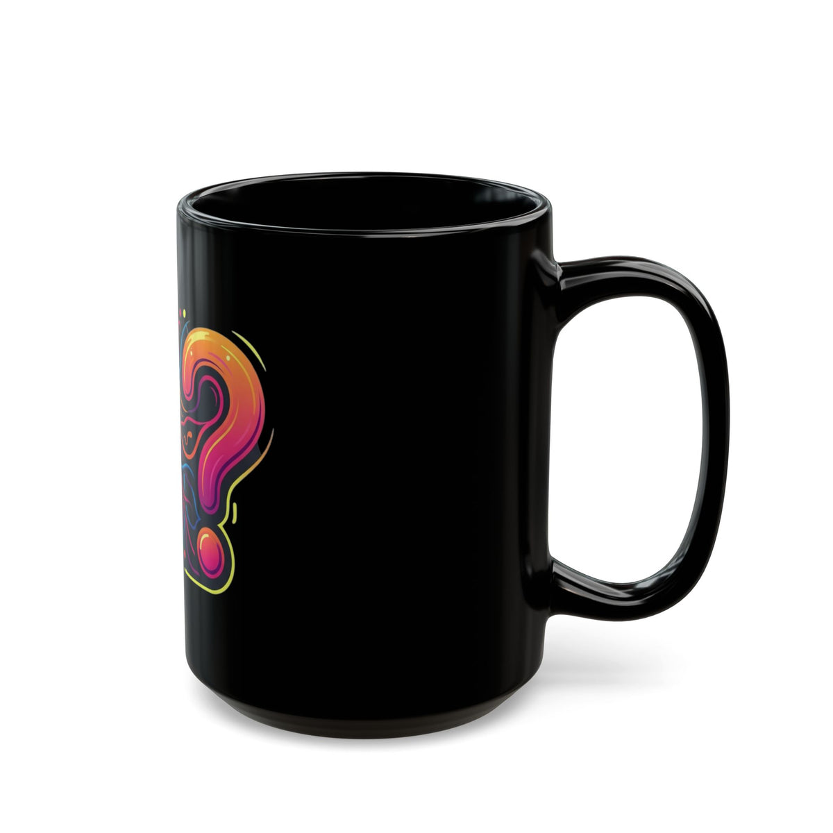 "Professional Overthinker" Black Ceramic Mug — Graphic