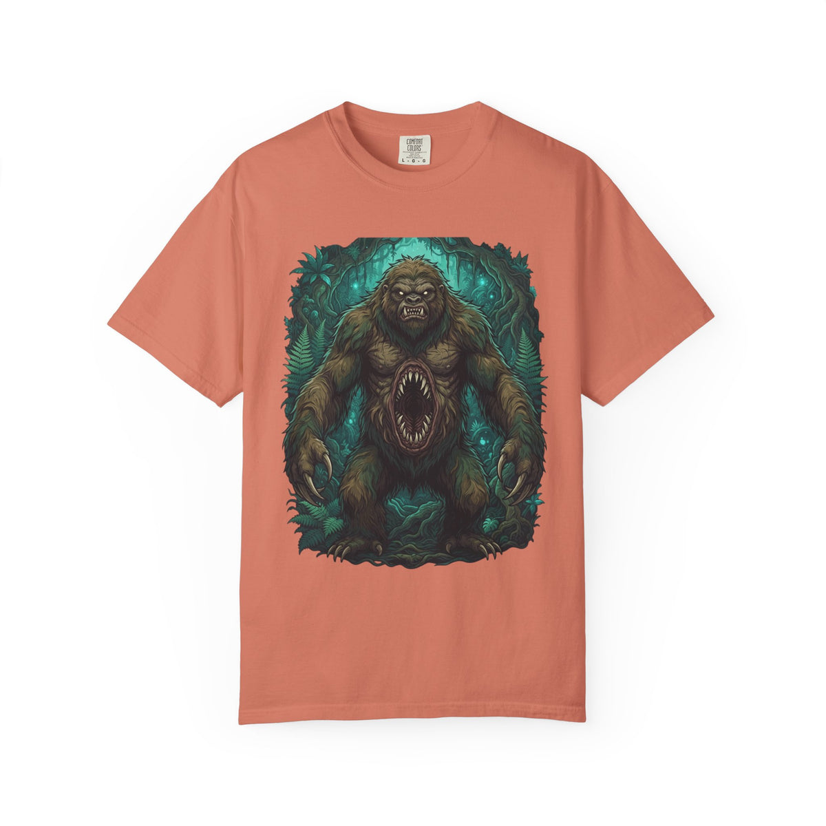 Color: Terracotta | Mapinguari (Amazon Rainforest) Unisex Garment-Dyed Tee