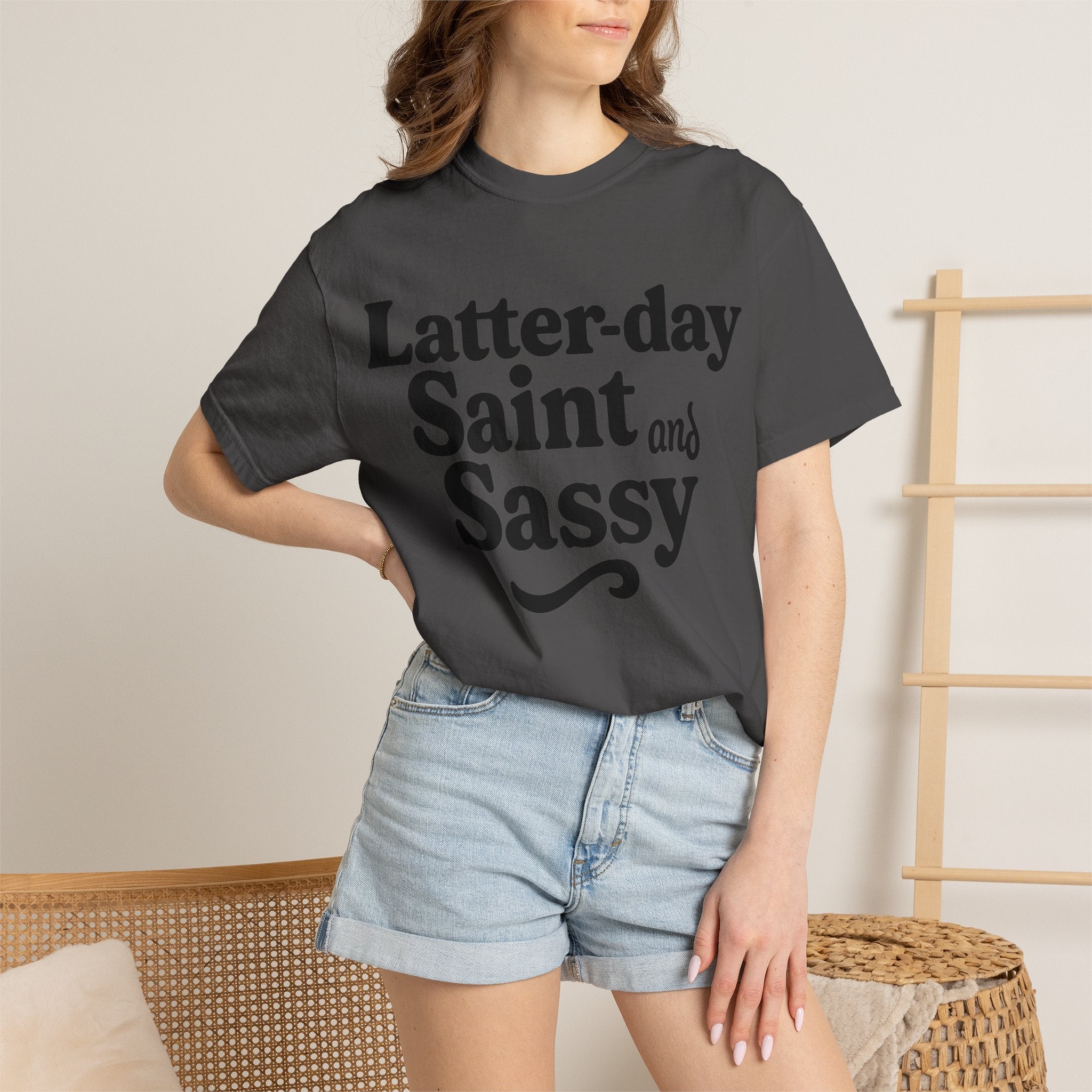 "Latter-day Saint and Sassy" Unisex Garment-Dyed T-shirt