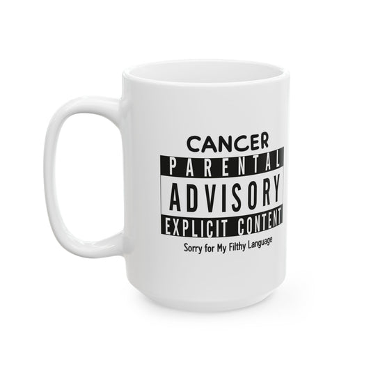 "Sorry For My Filthy Language" White Ceramic Mug