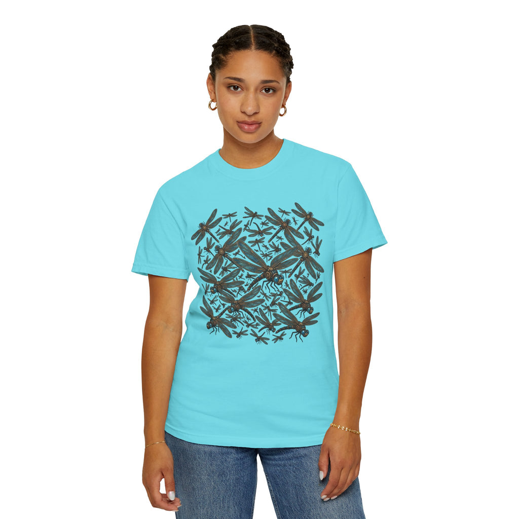"Dragonfly Swarm" Unisex Garment-Dyed Tee