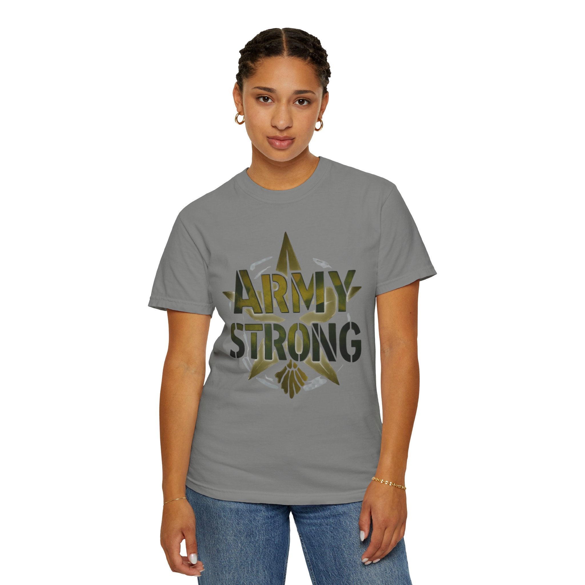 "Army Strong-2" Unisex Garment-Dyed T-shirt