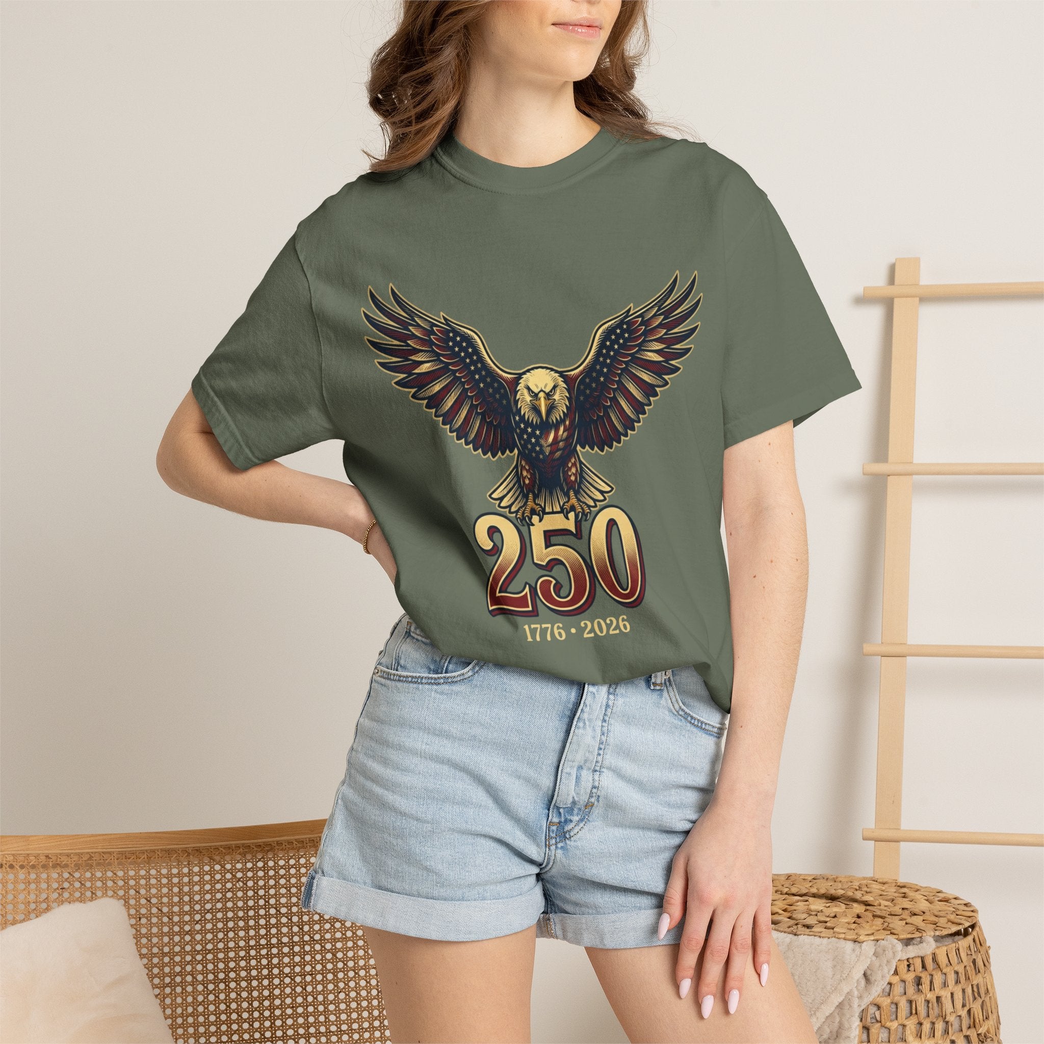 "USA Eagle 250 Years" Unisex Garment-Dyed Tee